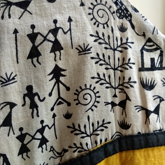 M Nalli mustard Kurta - Picture 5 of 10